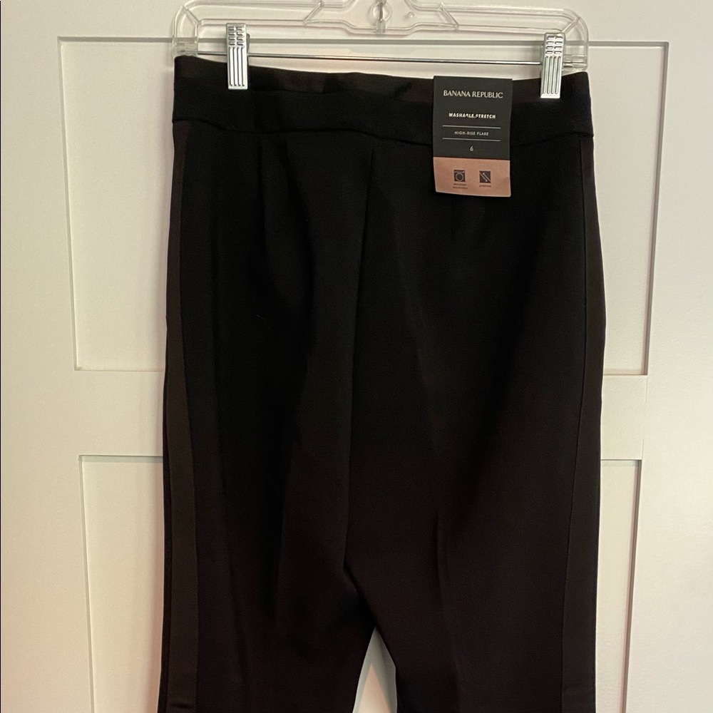 NWT Banana Republic High Rise Flare tuxedo pants.